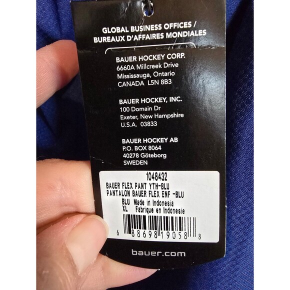 Youth size XL blue Bauer hockey wam up pants NWT - Picture 7 of 10